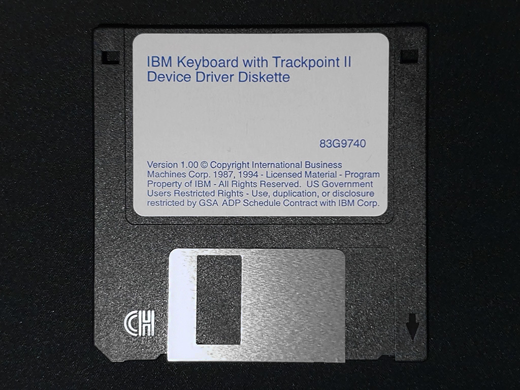 Image of IBM Keyboard with Trackpoint II Device Driver Diskette v1.00