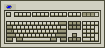 Variant of a Model M2 Selectric Touch Keyboard with Expanded Border