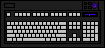 Variant of a Model M5-2 Trackball Keyboard