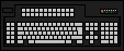 Variant of a Model M Type IV 122-key Emulator Converged Keyboard