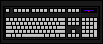 Variant of a New Model M Space Saving Full-Sized Keyboard
