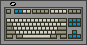 Variant of a Model M Industrial Space Saving Keyboard