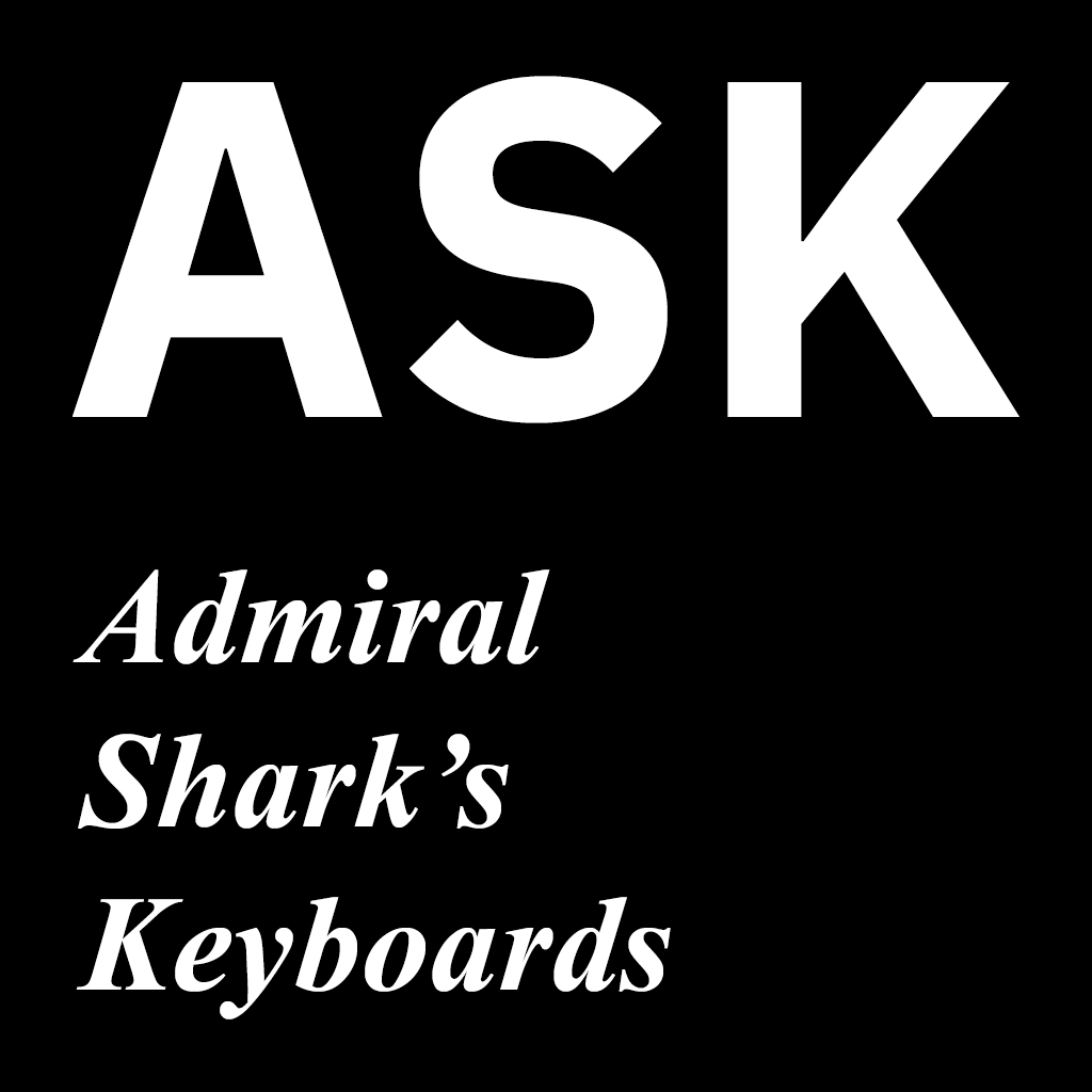 Admiral Shark's Keyboard site logo