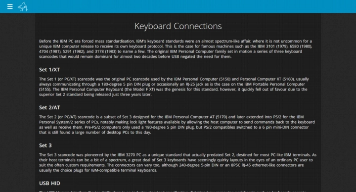 The first draft of the Keyboard Connections topic, build 15th May 2020 (+1 if you can spot the three inaccuracies)