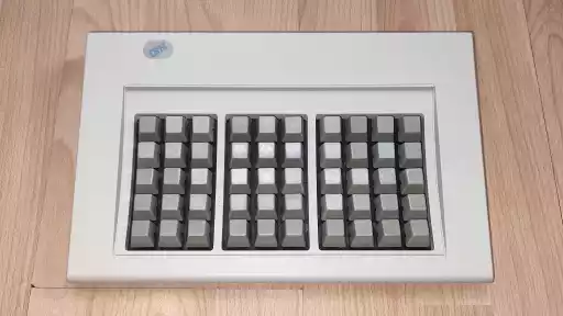 A photo of an IBM Personal System/2 50-key Function Keyboard