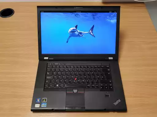 A photo of a Lenovo ThinkPad W530 sporting a Precision Keyboard