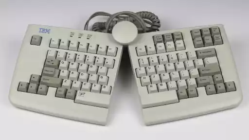 A photo of an IBM Adjustable Keyboard