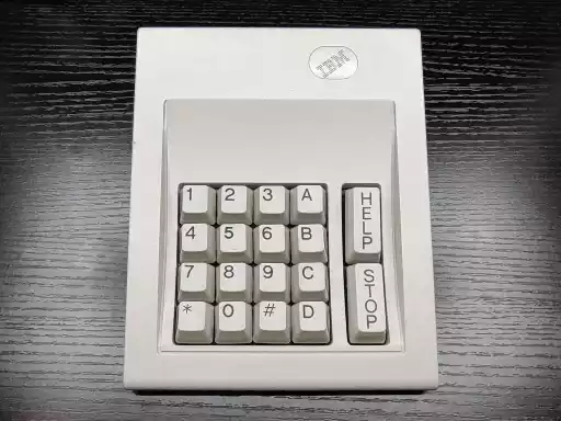 A photo of an IBM Screen Reader Keypad