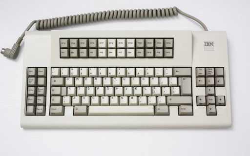 A photo of an IBM 3191/3192 Display Station Quiet Touch Typewriter Keyboard