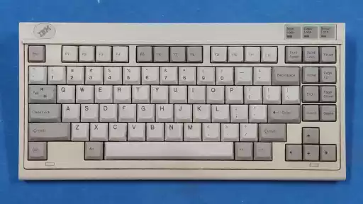 A photo of an IBM Space Saver Keyboard