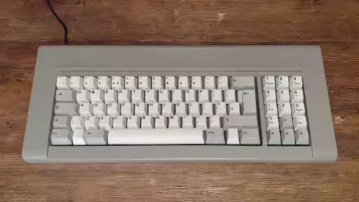 A photo of a Model F Labs F77 Model F Keyboard