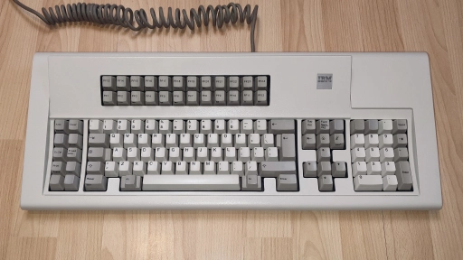 A photo of an IBM 3179 Model 1 Color Display Station Typewriter Keyboard