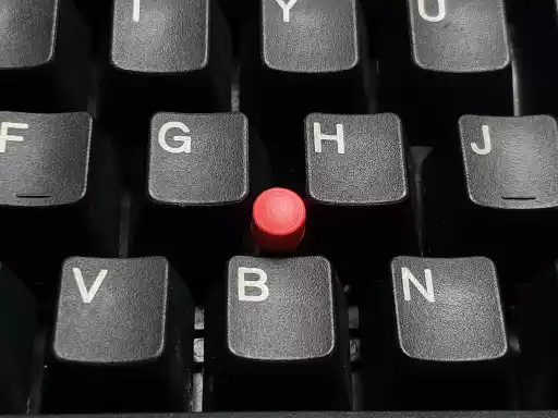 A photo of TrackPoint II pointing stick