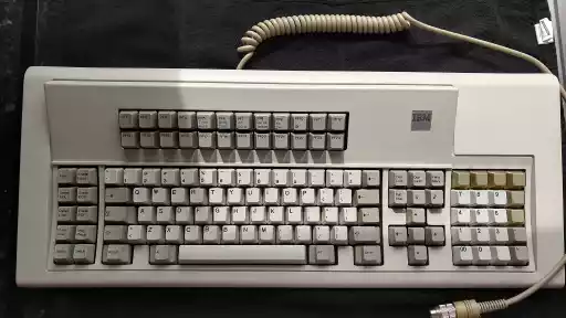 A photo of an IBM 4980 Display Station Typewriter Keyboard