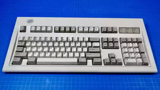A photo of an IBM RS/6000 Enhanced Keyboard