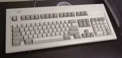 A photo of an IBM 3151 ASCII Display Station Keyboard