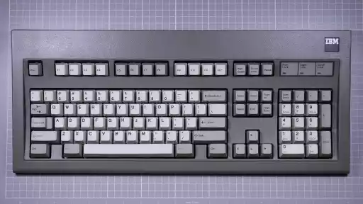 A photo of an IBM 7531/7532 Industrial Computer Keyboard