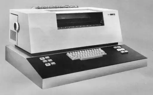 A photo of an IBM 3215 Console Printer-Keyboard